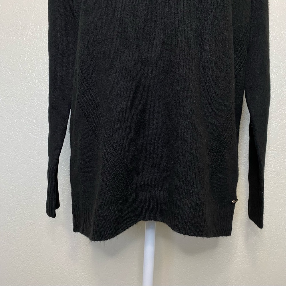 Calvin Klein Button-Detail Crewneck Sweater in Black Size XS NWT - Picture 5 of 12